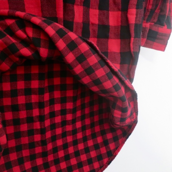 Eddie Bauer Lined Cold Weather Flannel Shirtdress Buffalo Check Plaid Sz 2 (XS) - Picture 10 of 10